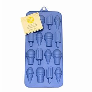 Wilton Silicone Mold – Ice Cream Cones & Popsicles -Candy, Chocolate, Resin  NWT